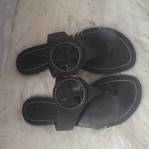 Tory Burch Shoes - Tory Burch Black Leather Sandals